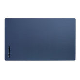 Navy Blue Leatherette Desk Pad w/out Rails, 34 x 20